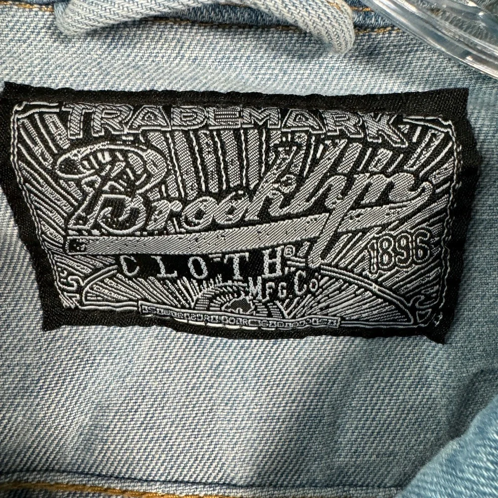 Brooklyn Cloth Mens Denim Jacket XL Blue Jean Trucker Savage - Picture 9 of 16